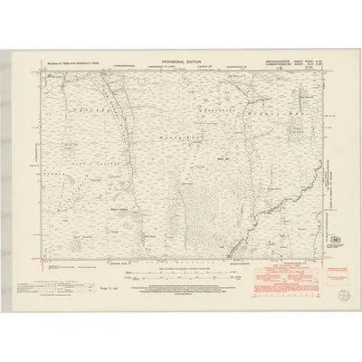1948 Map of Brecknockshire XXXVII.NW, 1953 Print