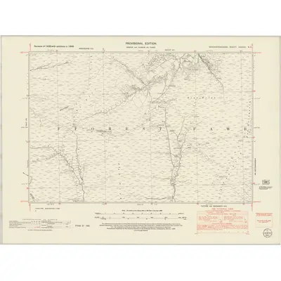 1948 Map of Brecknockshire XXXVIII.NE, 1952 Print