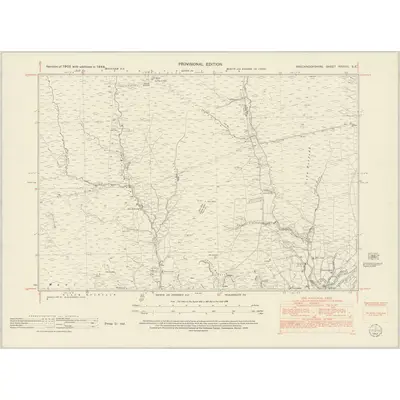 1948 Map of Brecknockshire XXXVIII.SE, 1952 Print