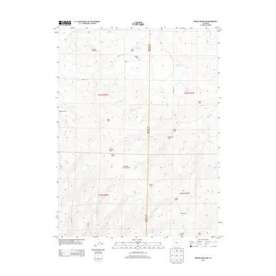 2013 Map of Breeze Mountain, 2013 Print