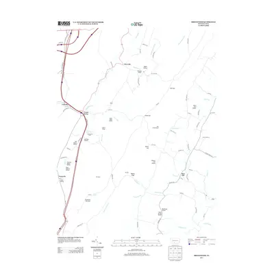 2013 Map of Breezewood, 2013 Print