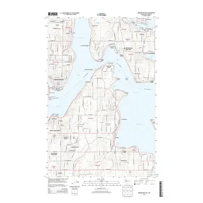 2014 Map of Bremerton East, 2014 Print