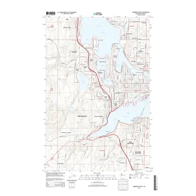 2014 Map of Bremerton West, 2014 Print