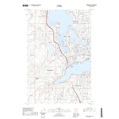 2020 Map of Bremerton West, 2020 Print