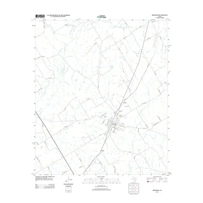 2013 Map of Bremond, 2013 Print