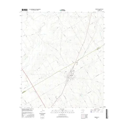 2016 Map of Bremond, 2016 Print