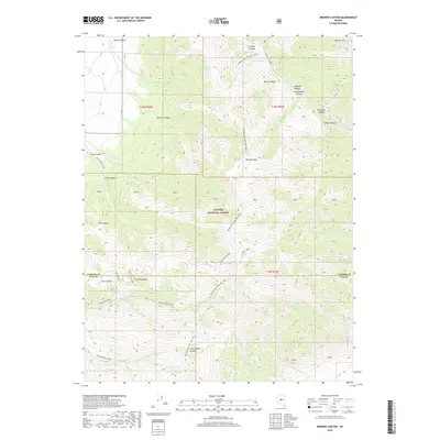 2018 Map of Brewer Canyon, 2018 Print