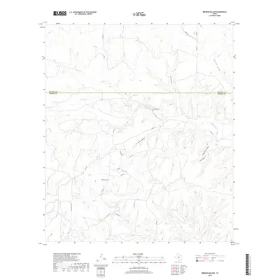 2019 Map of Brewer Hollow, 2019 Print