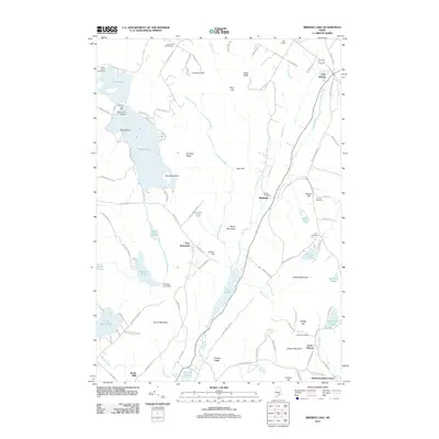 2011 Map of Brewer Lake, 2011 Print