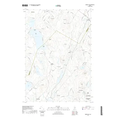 2018 Map of Brewer Lake, 2018 Print