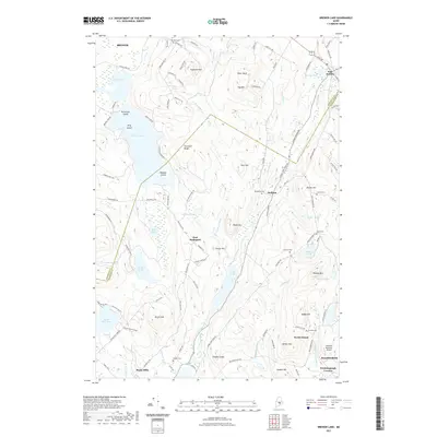 2021 Map of Brewer Lake, 2021 Print