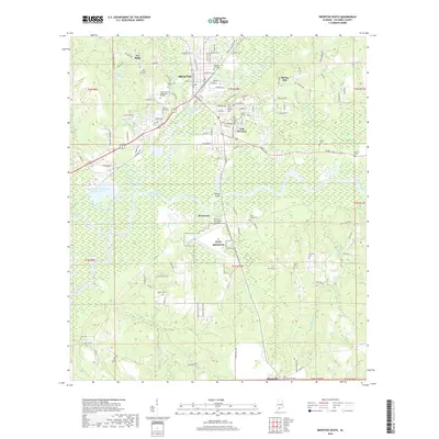2018 Map of Brewton South, 2018 Print