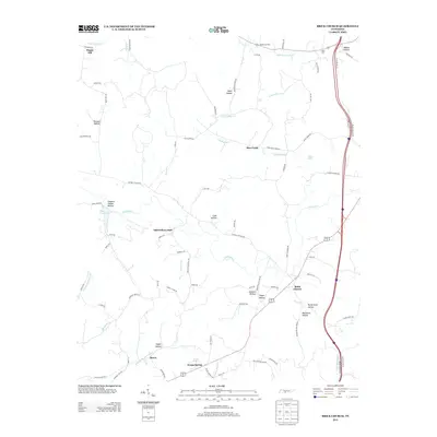 2013 Map of Brick Church, 2013 Print