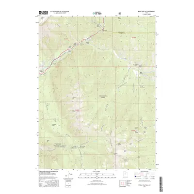 2017 Map of Bridal Veil Falls, 2017 Print