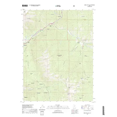 2020 Map of Bridal Veil Falls, 2020 Print