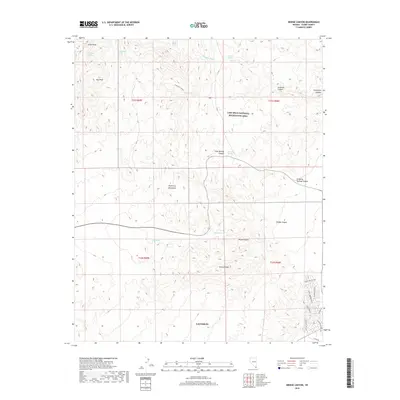 2018 Map of Bridge Canyon, 2018 Print