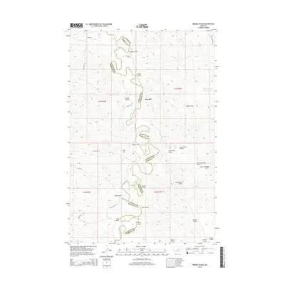 2014 Map of Bridge Coulee, 2014 Print