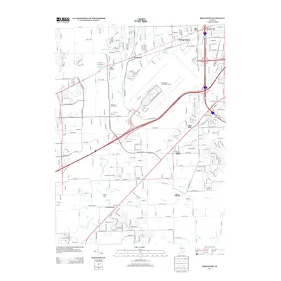 2013 Map of Bridgeport, 2013 Print