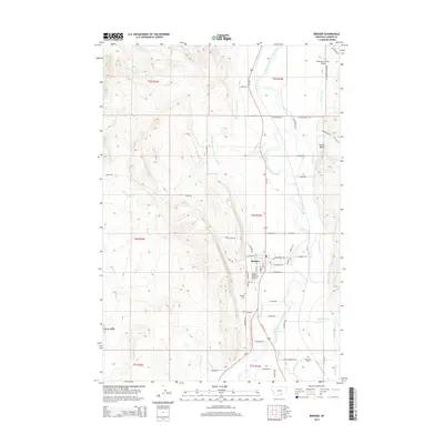 2014 Map of Bridger, 2014 Print