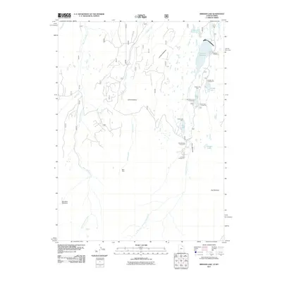 2011 Map of Bridger Lake, 2011 Print