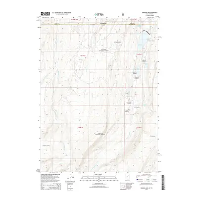 2014 Map of Bridger Lake, 2014 Print