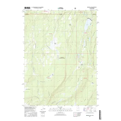 2017 Map of Bridger Lake, 2017 Print
