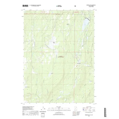 2020 Map of Bridger Lake, 2020 Print