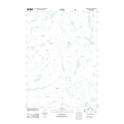 2012 Map of Bridger Lakes, 2012 Print