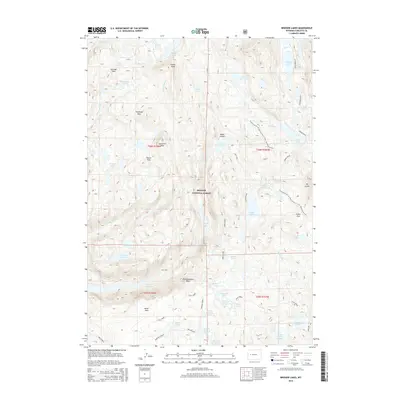 2015 Map of Bridger Lakes, 2015 Print