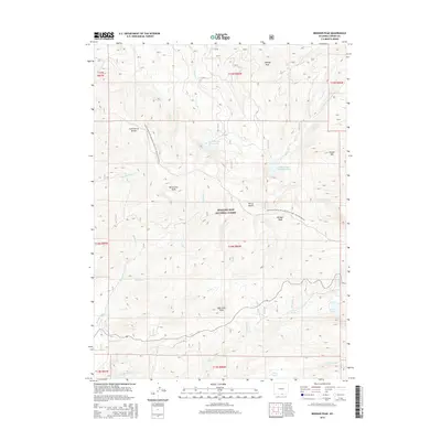 2015 Map of Bridger Peak, 2015 Print