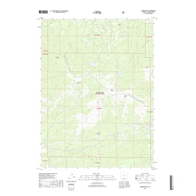 2017 Map of Bridger Peak, 2017 Print