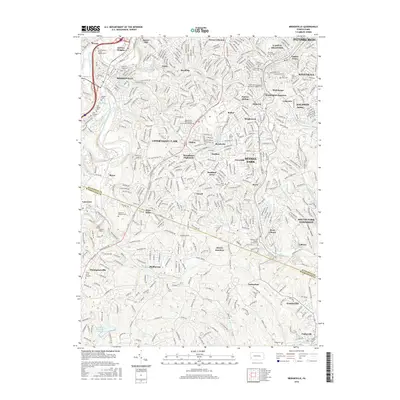 2016 Map of Bridgeville, 2016 Print