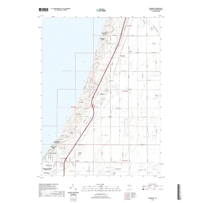 2019 Map of Bridgman, 2019 Print