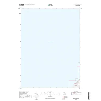 2019 Map of Bridgman OE W, 2019 Print