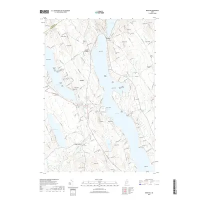2018 Map of Bridgton, 2018 Print