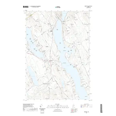 2021 Map of Bridgton, 2021 Print