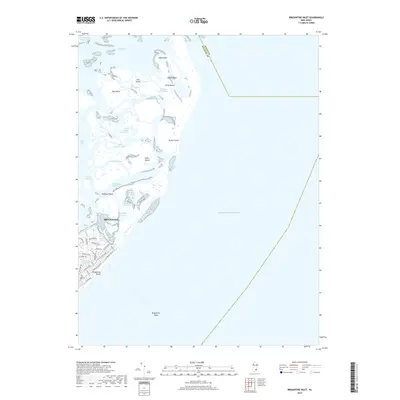 2019 Map of Brigantine Inlet, 2019 Print
