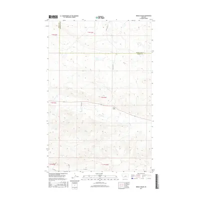 2017 Map of Briggs Coulee, 2017 Print