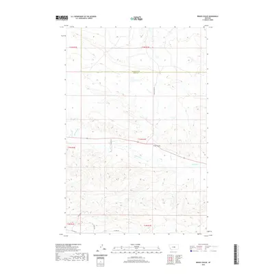 2020 Map of Briggs Coulee, 2020 Print