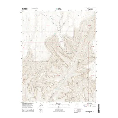 2014 Map of Bright Angel Point, 2014 Print