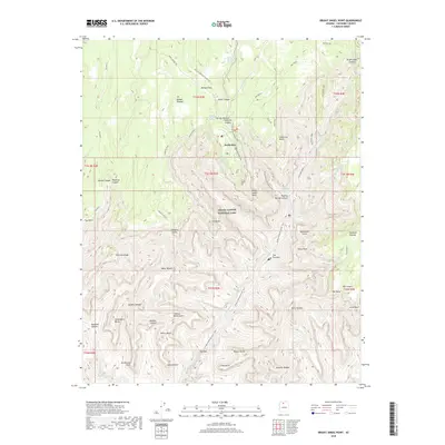 2018 Map of Bright Angel Point, 2018 Print