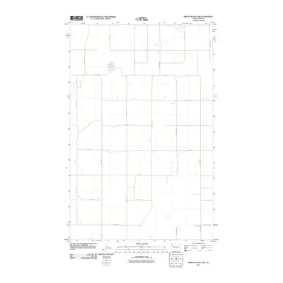 2011 Map of Bright Water Lake, 2011 Print