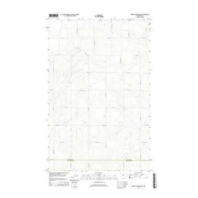 2014 Map of Bright Water Lake, 2014 Print