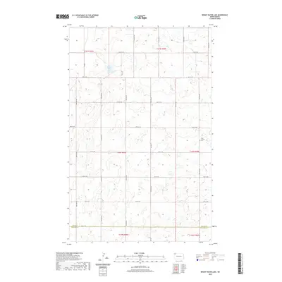 2020 Map of Bright Water Lake, 2020 Print