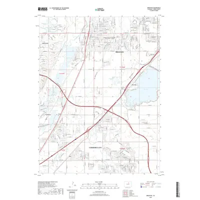 2019 Map of Brighton, 2019 Print