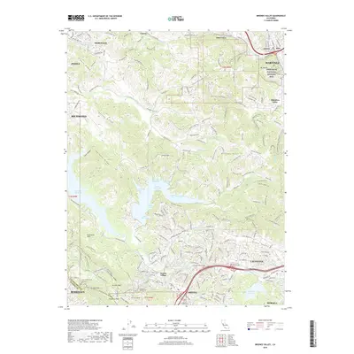 2018 Map of Briones Valley, 2018 Print