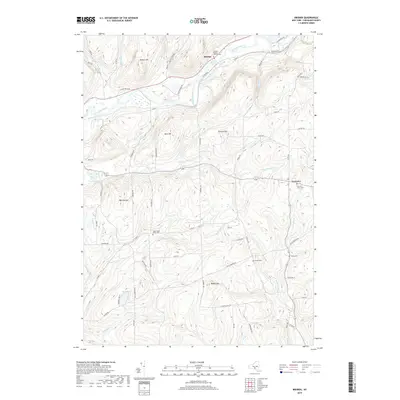 2019 Map of Brisben, 2019 Print