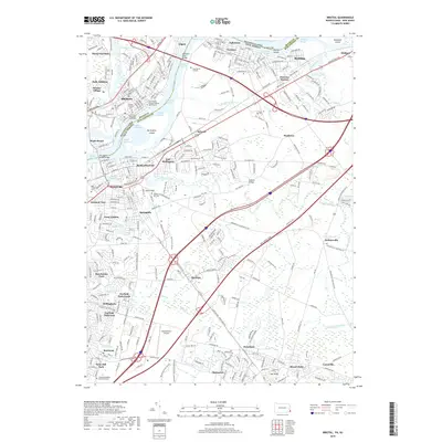 2019 Map of Bristol, 2019 Print