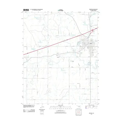2012 Map of Bristow, 2012 Print