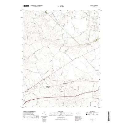 2019 Map of Bristow, 2019 Print